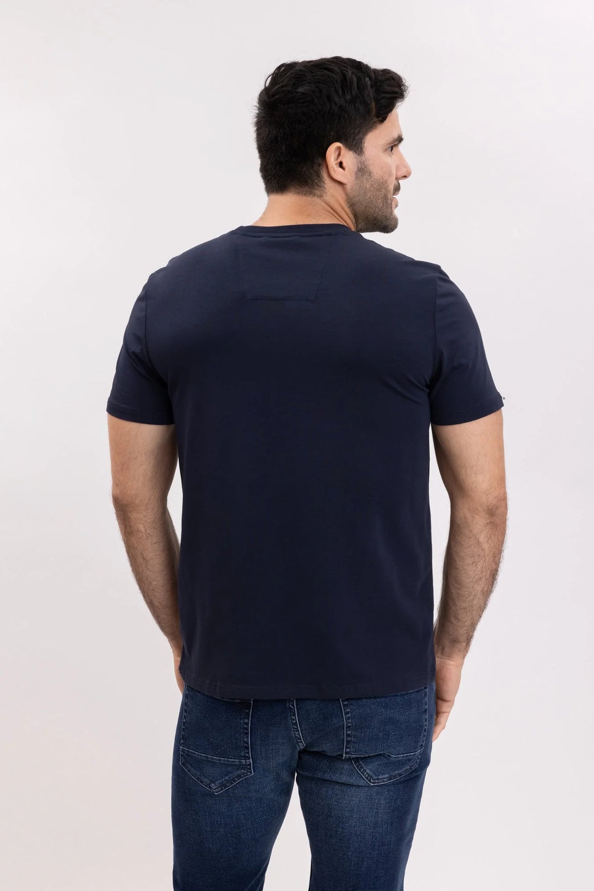 NAUTICA T-SHIRT M/C DE HOMBRE AZUL 41050V-4NV