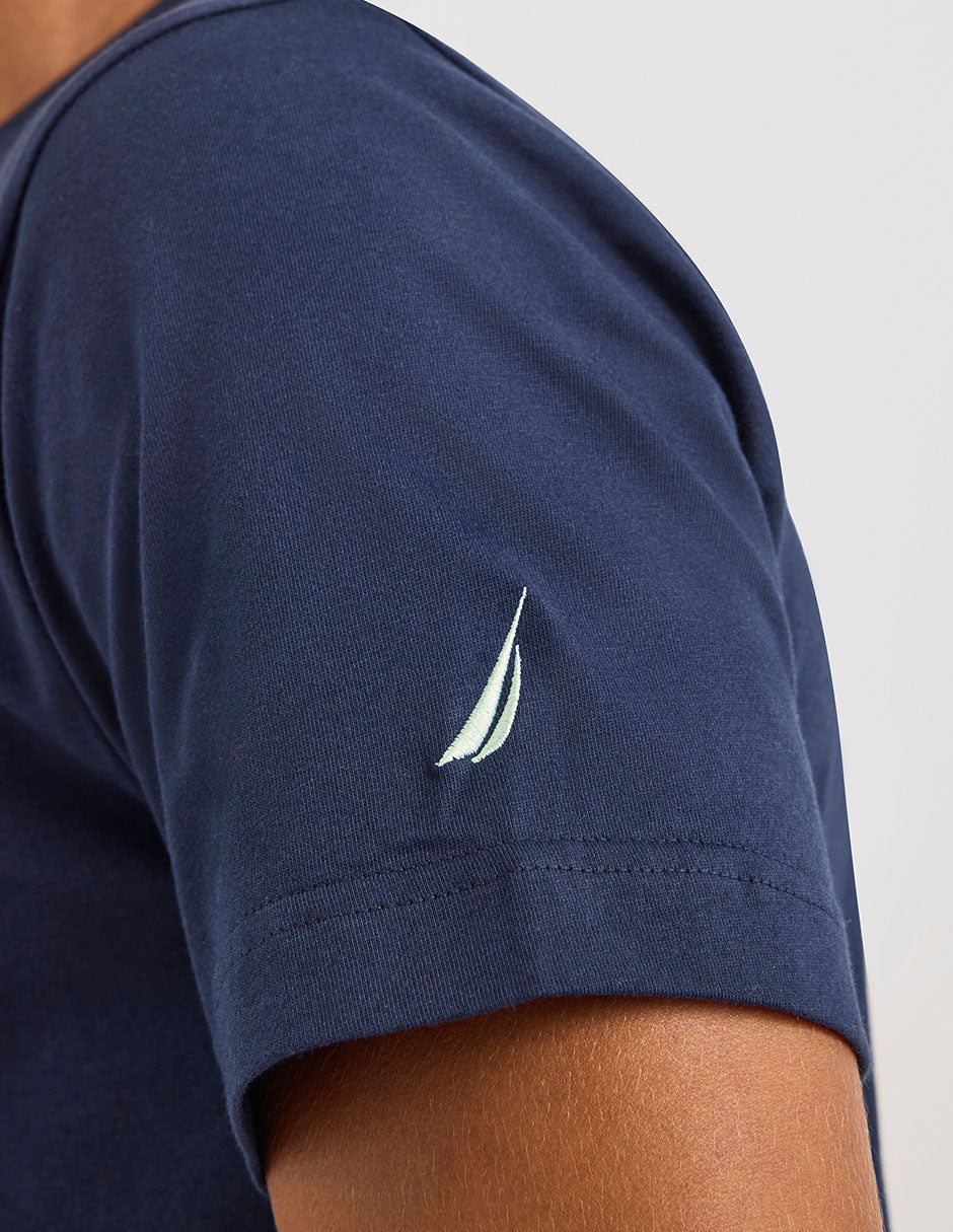 NAUTICA T-SHIRT M/C DE HOMBRE AZUL N1U04137-459
