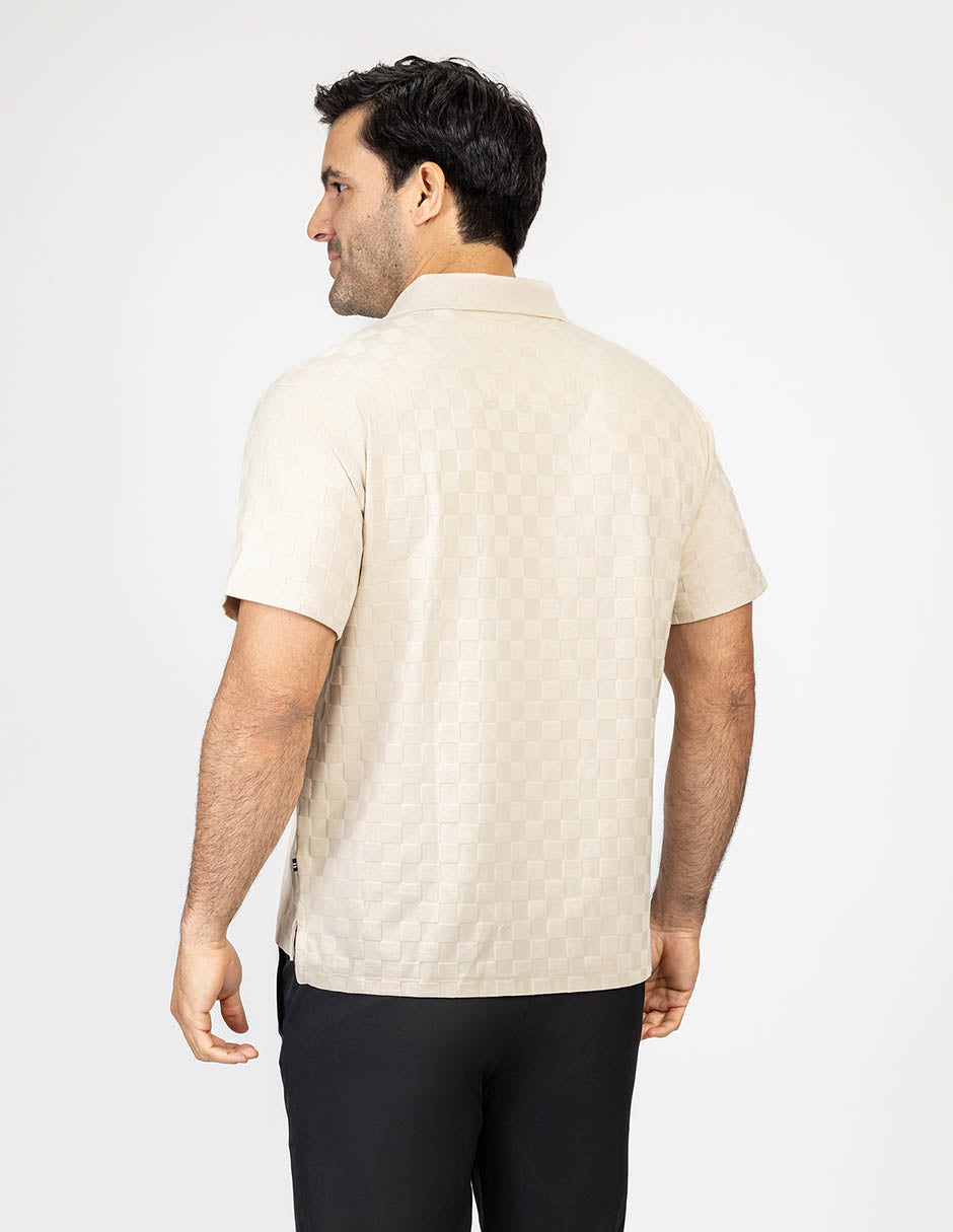 NAUTICA PLAYERA DE HOMBRE M/C BEIGE K65017-1MS