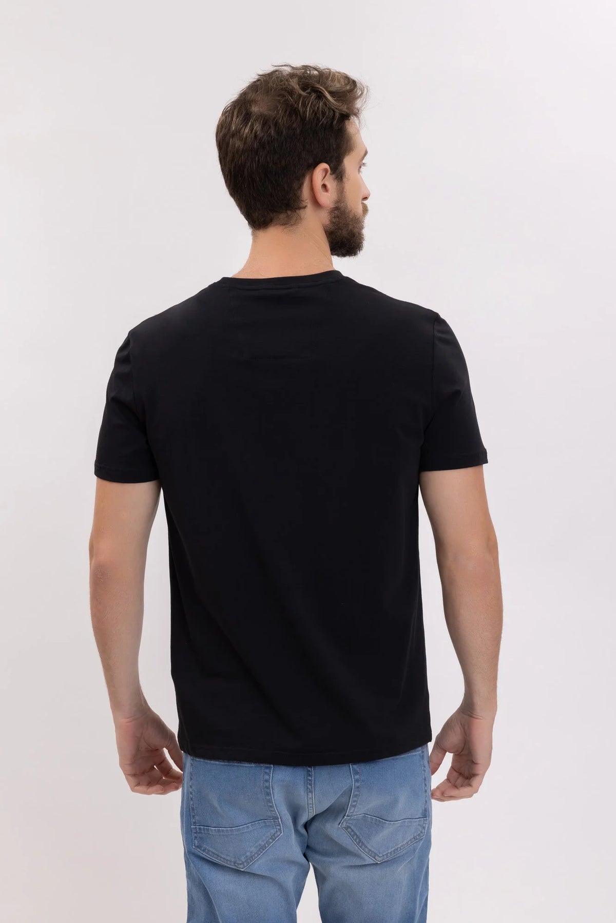 NAUTICA T-SHIRT M/C DE HOMBRE NEGRO 41050V-0TB