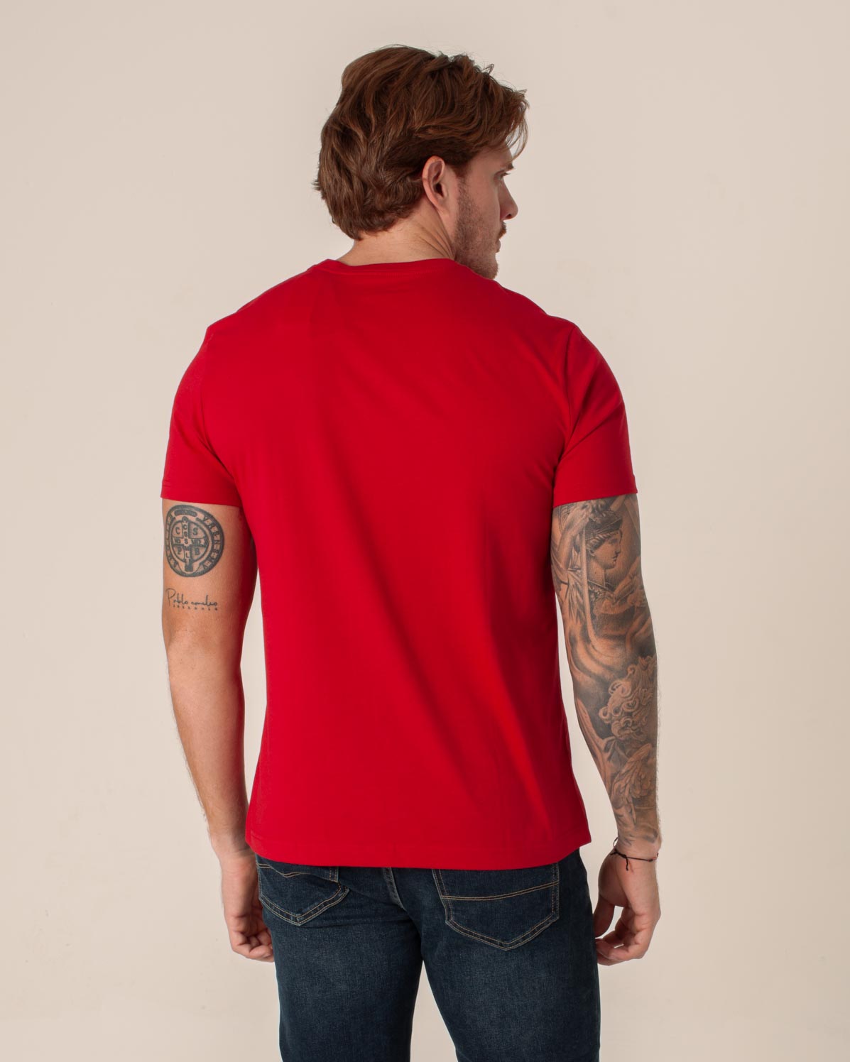 NAUTICA T-SHIRT M/L DE HOMBRE ROJO VR5827-6NR