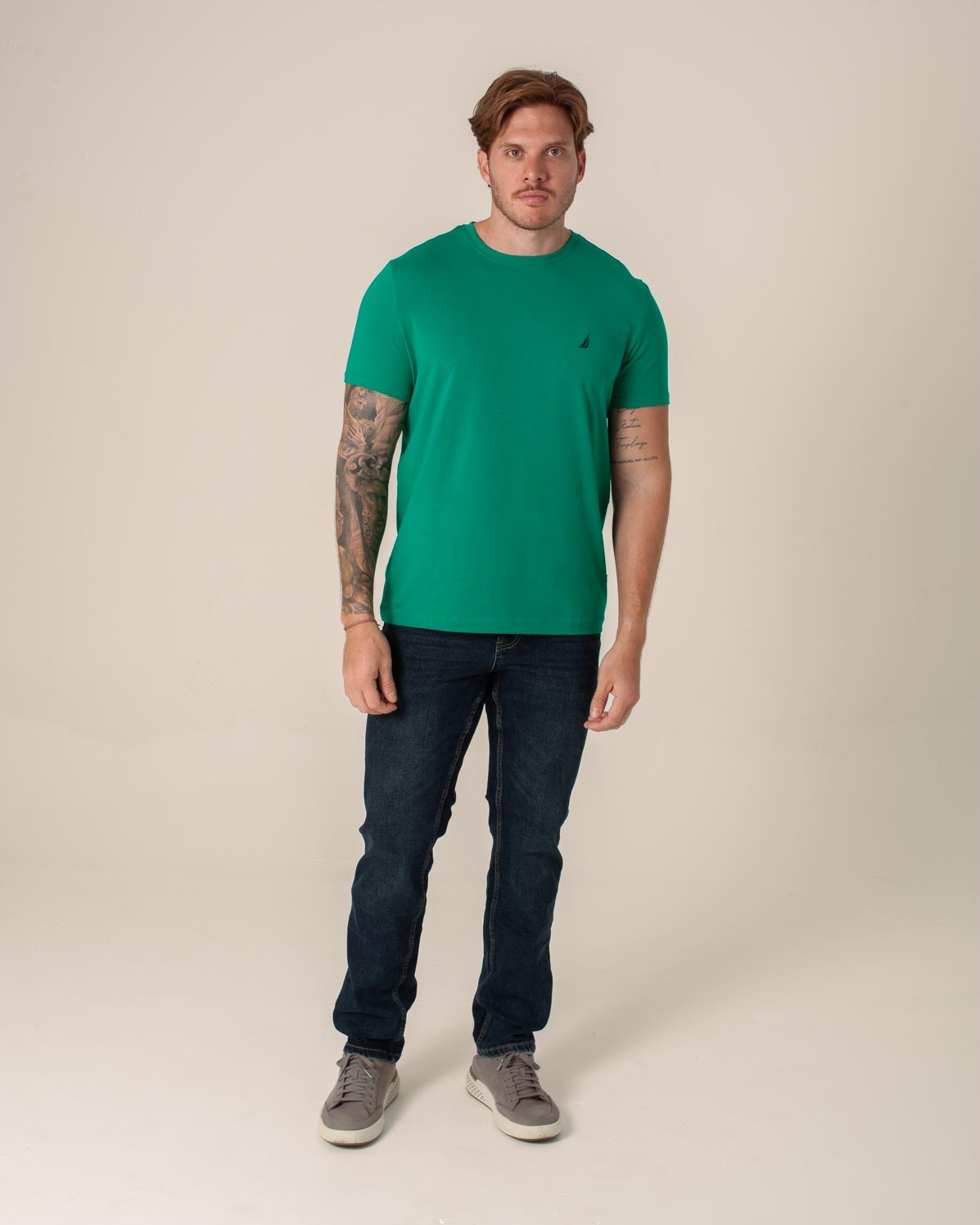 NAUTICA T-SHIRT M/C DE HOMBRE VERDE 27000V-3PX