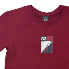 CAMISETA NAUTICA PARA NIÑO COLOR ROJO