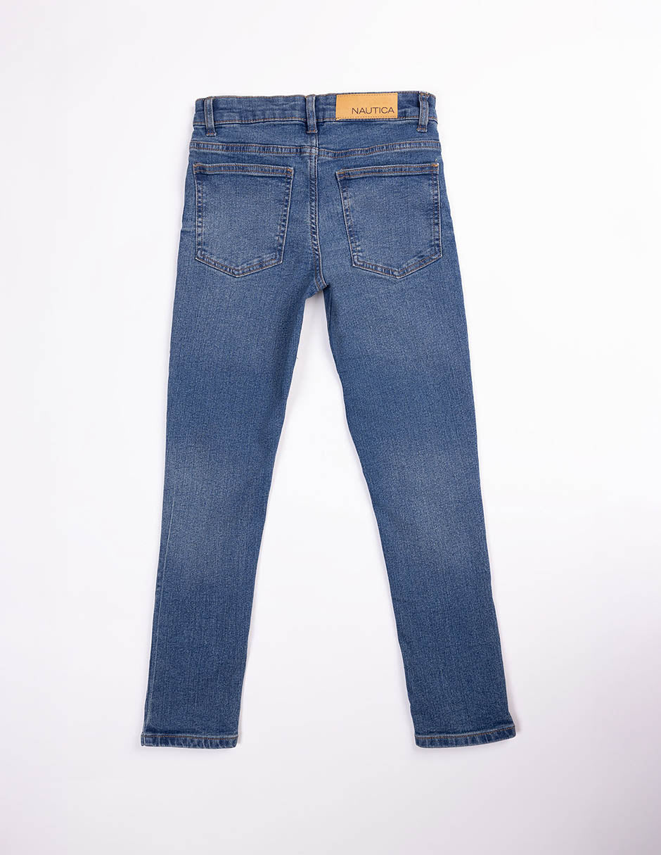 NAUTICA PANTALON DE MEZCLILLA DE NIÑO AZUL NSAHC02F-436