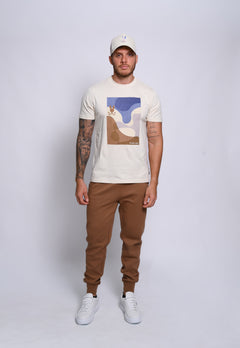 PSYCHO BUNNY CAMISETA HOMBRE FANTASIA BEIGE