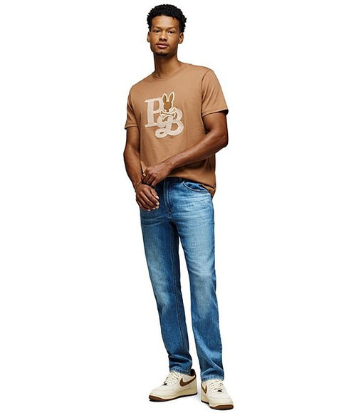 psycho bunny camiseta hombre fantasia marron