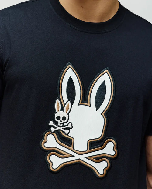psycho bunny camiseta hombre fantasia negro