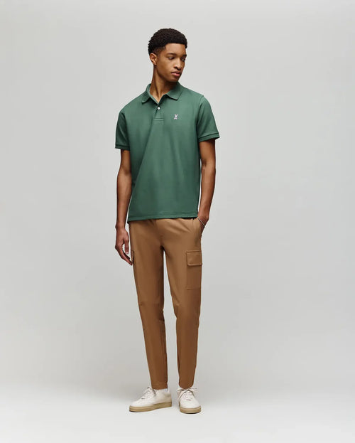 psycho bunny polo manga corta hombre clasica verde