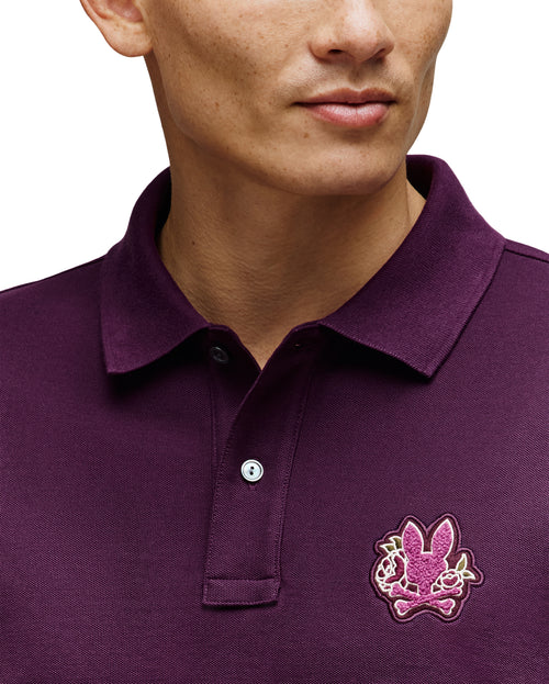 psycho bunny polo manga corta hombre fantasia morado