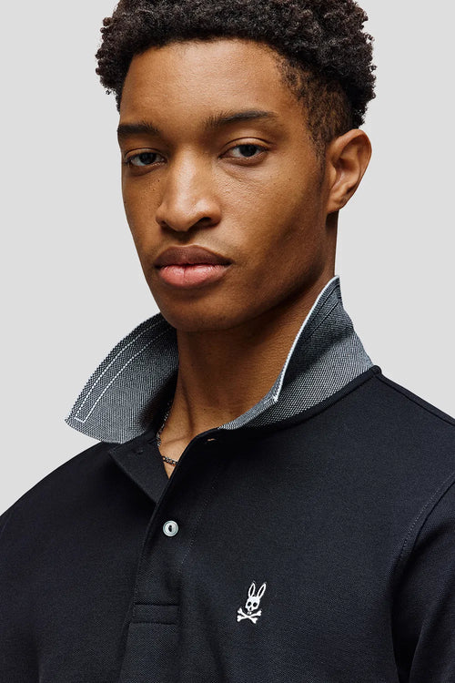 psycho bunny polo manga corta hombre fantasia negro