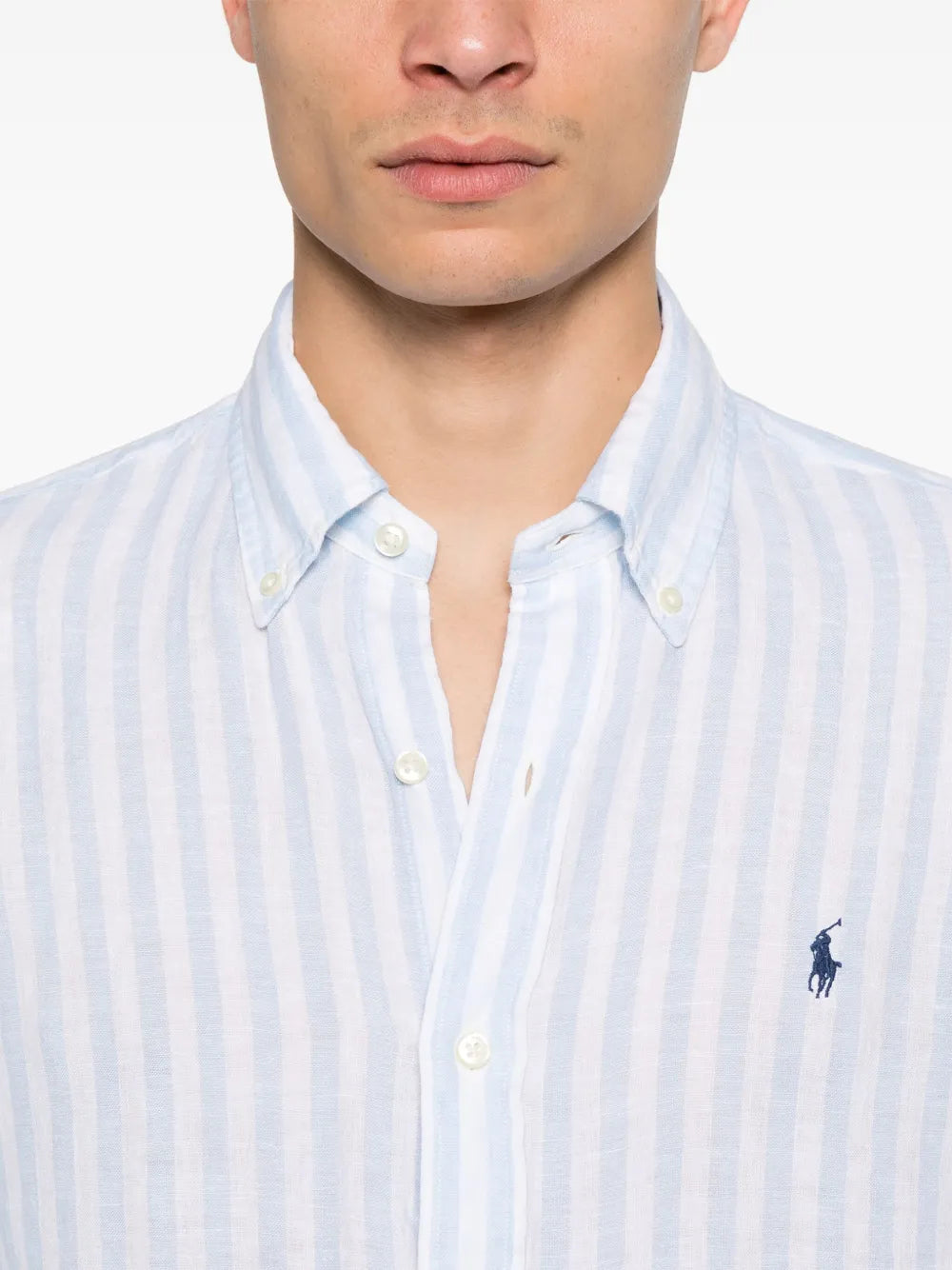CAMISA M/L RALPH LAUREN HOMBRE 5138D OFFICE BLUE/WHITE 710969636003