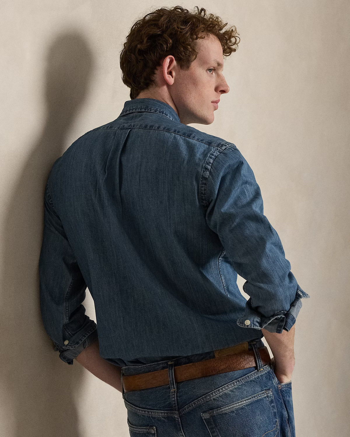 CAMISA M/L RALPH LAUREN HOMBRE DENIM 710792043001