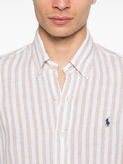 CAMISA M/L RALPH LAUREN HOMBRE 5138C COASTAL BEIGE/WHITE 710969636002