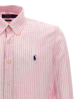 CAMISA M/L RALPH LAUREN HOMBRE 5137B PINK/WHITE 710873446002