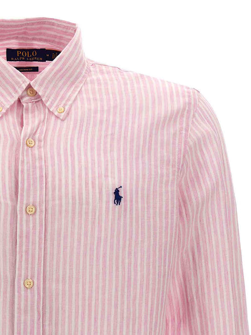 CAMISA M/L RALPH LAUREN HOMBRE 5137B PINK/WHITE 710873446002