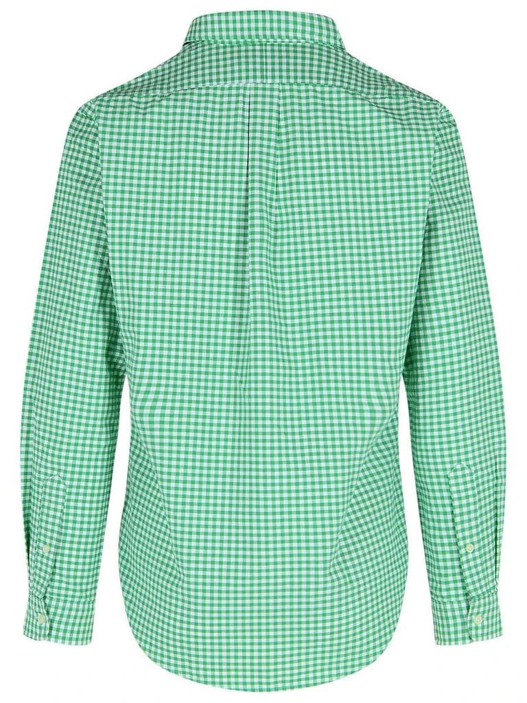 CAMISA M/L RALPH LAUREN HOMBRE 4338H SUMMER EMERALD/WHITE 710853129004