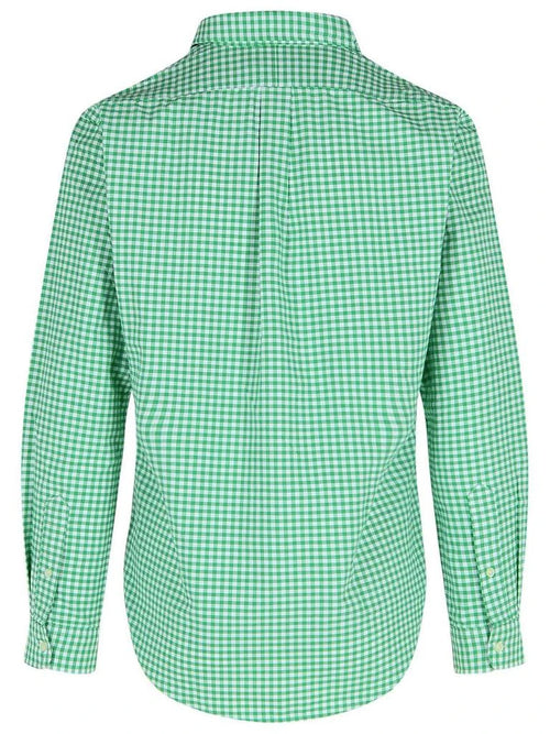CAMISA M/L RALPH LAUREN HOMBRE 4338H SUMMER EMERALD/WHITE 710853129004