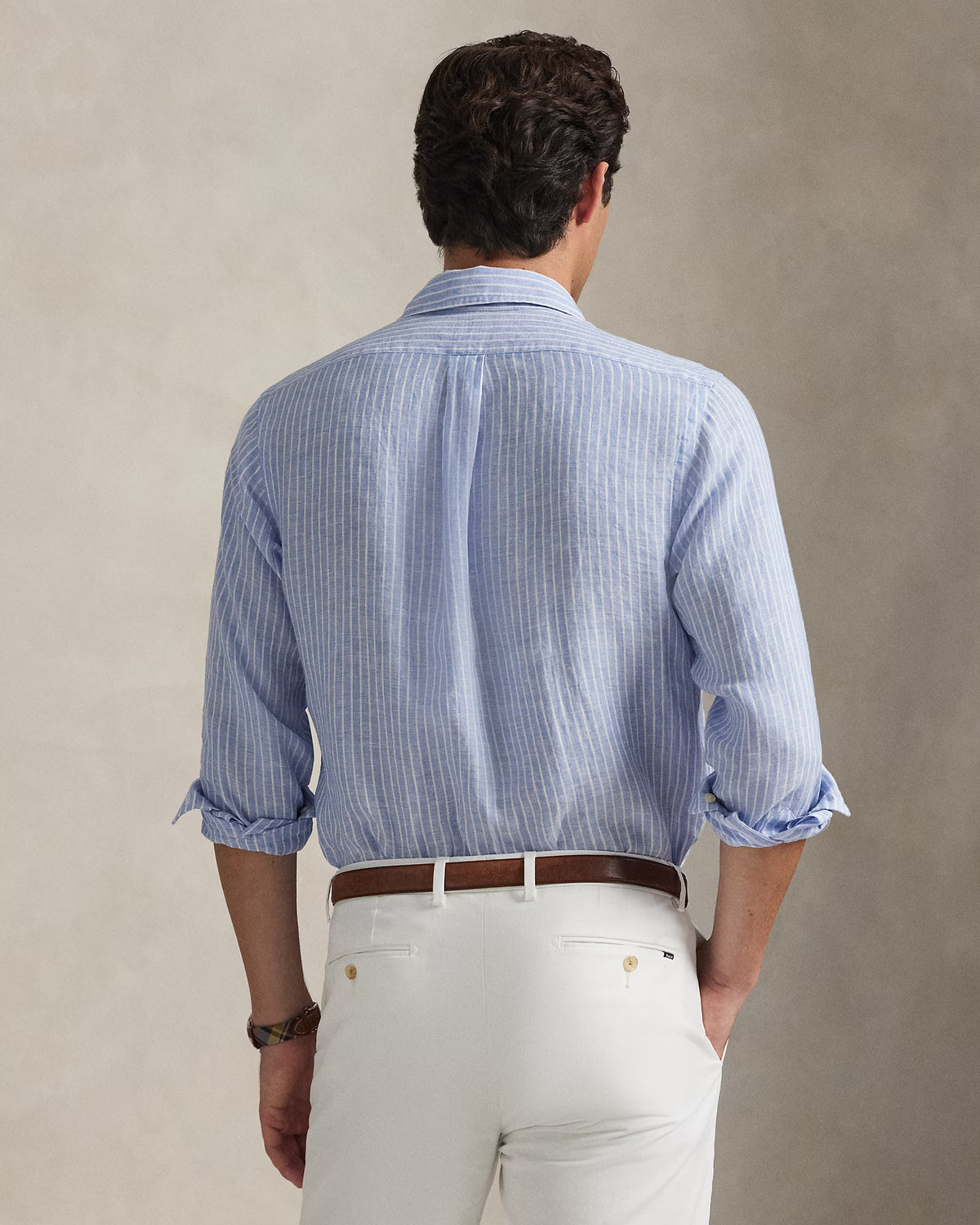 CAMISA M/L RALPH LAUREN HOMBRE 52E HARBOR ISLAND BLUE WHITE 710P07024002