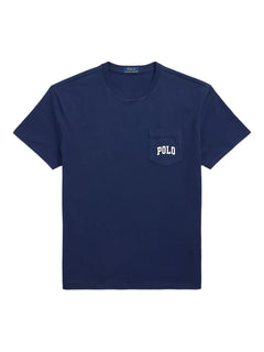 T-SHIRT RALPH LAUREN HOMBRE PF25 NEWPORT NAVY HRTG BEAR 710974585001