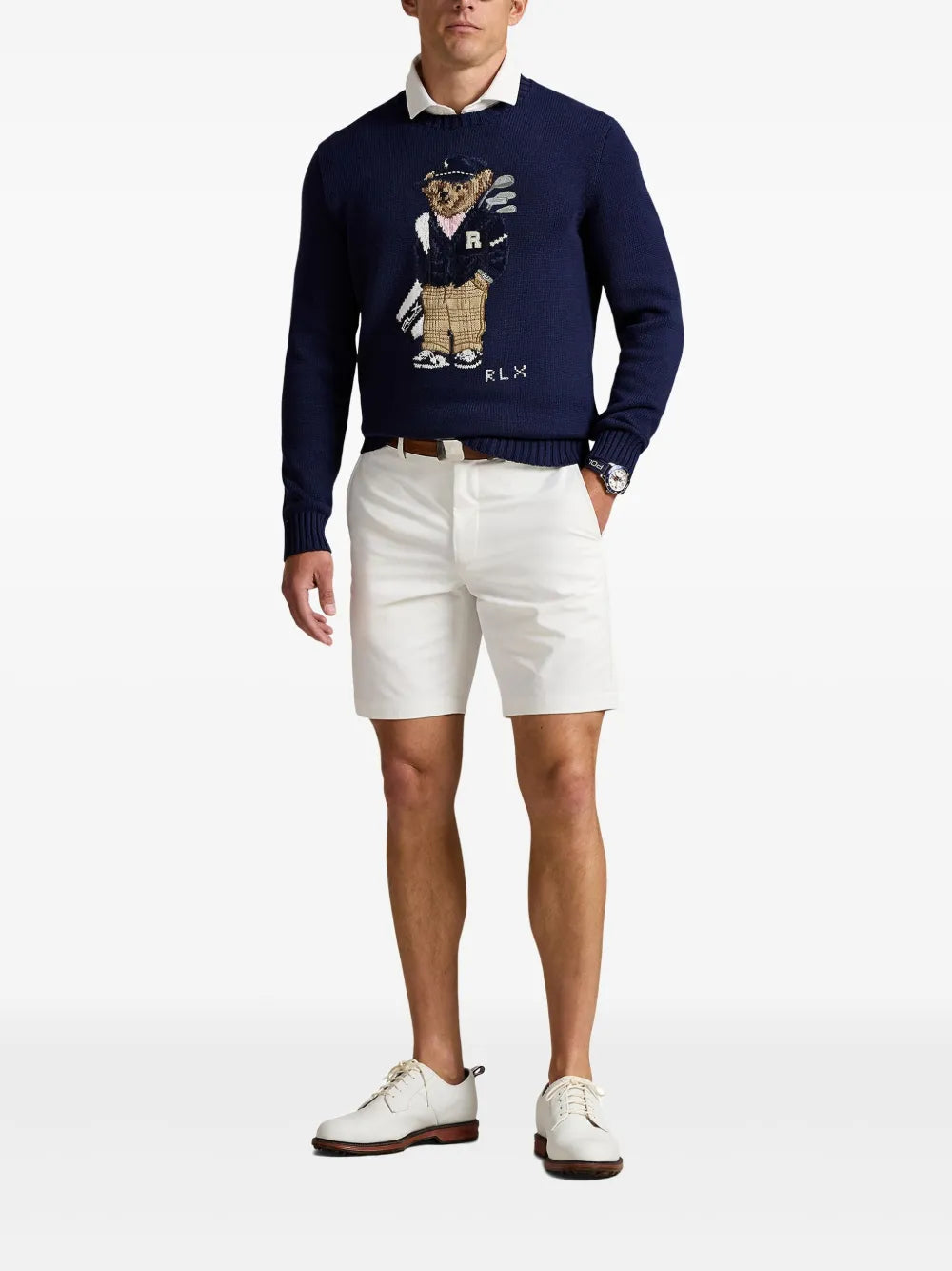PANTALON CORTO RALPH LAUREN HOMBRE CERAMIC WHITE 785A82041007