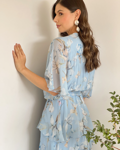VESTIDO PRIMIA ROMINA FLORAL AZUL