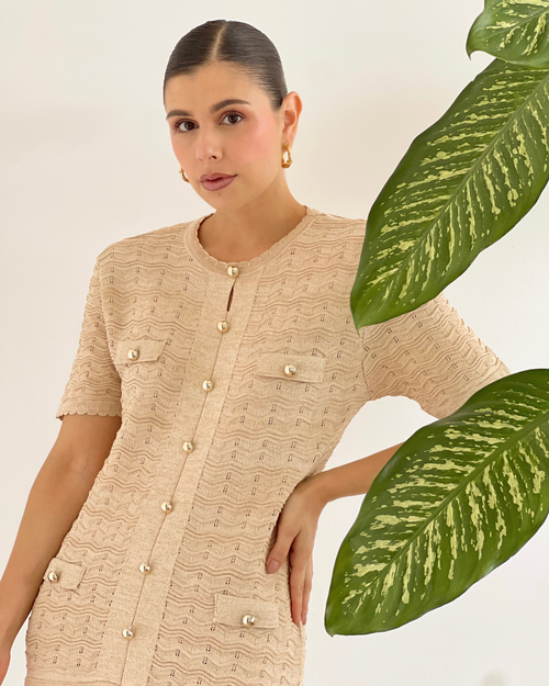 VESTIDO PRIMIA T.212 DORADO