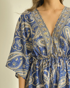 VESTIDO PRIMIA CHABUTA AZUL MULTICOLOR