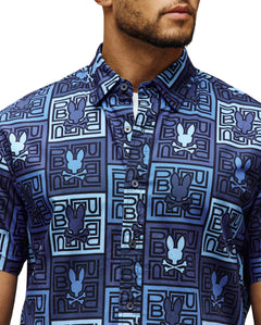 PSYCHO BUNNY CAMISAS HOMBRE AZUL