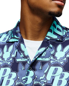 PSYCHO BUNNY CAMISAS HOMBRE AZUL