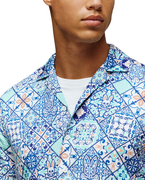 PSYCHO BUNNY CAMISAS HOMBRE AZUL