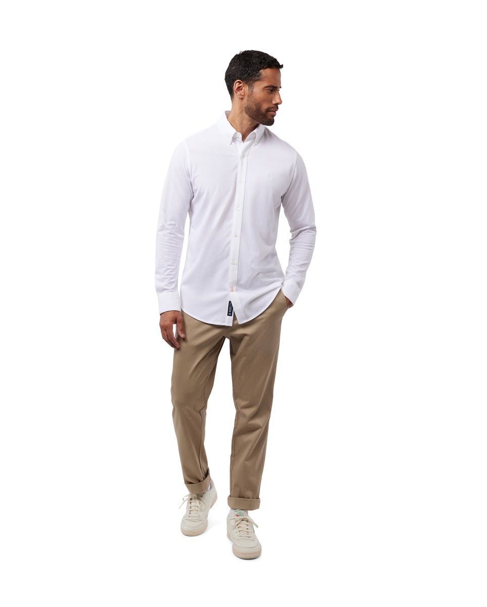 PSYCHO BUNNY CAMISAS HOMBRE BLANCO