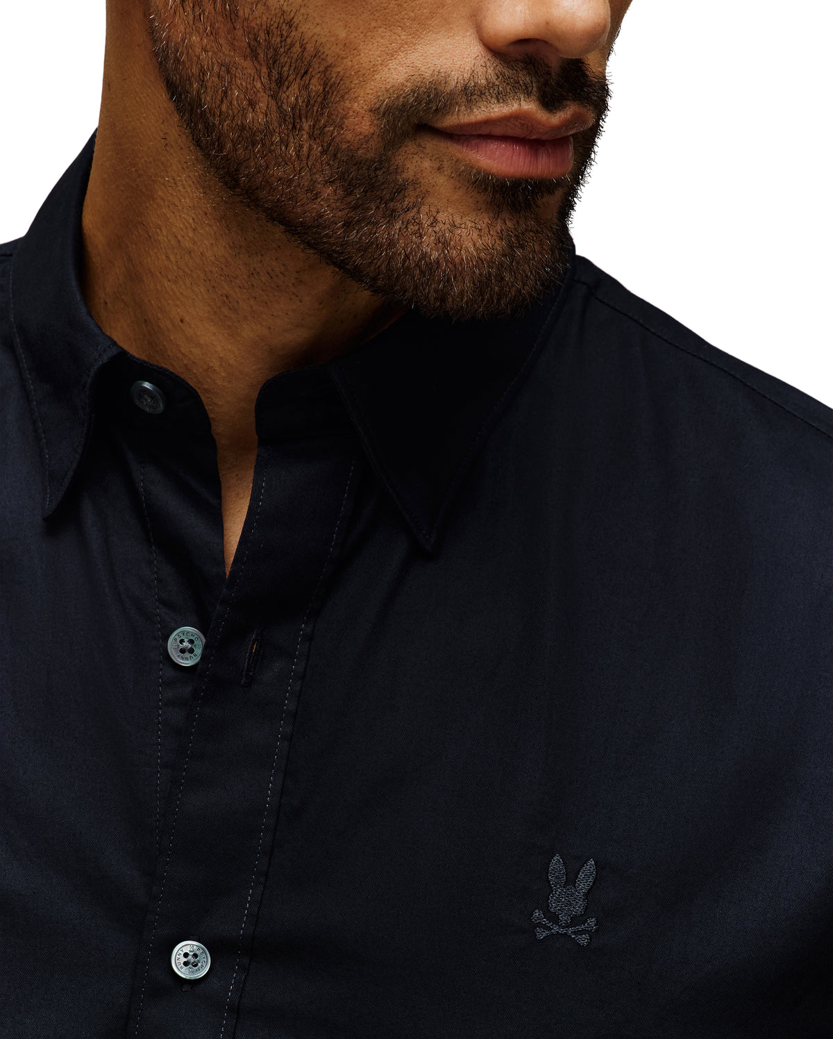 PSYCHO BUNNY CAMISAS HOMBRE NEGRO