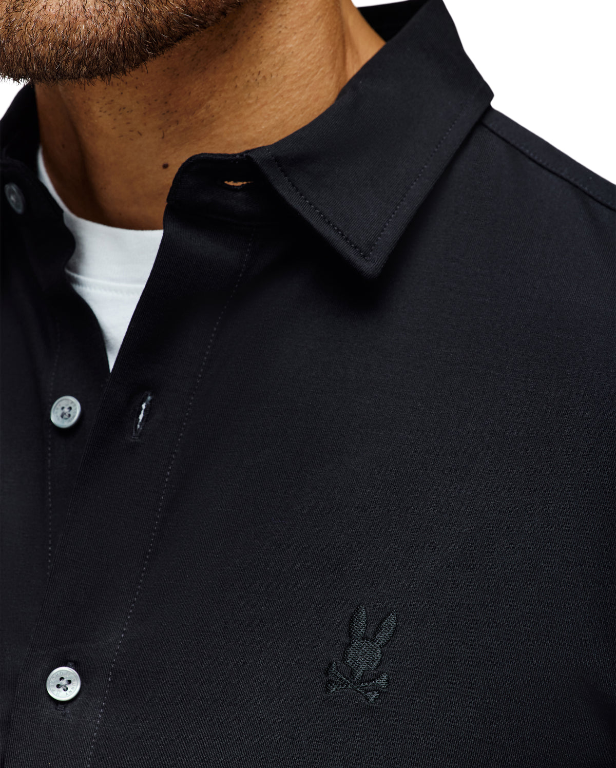 PSYCHO BUNNY CAMISAS HOMBRE NEGRO