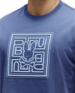PSYCHO BUNNY CAMISETAS HOMBRE AZUL