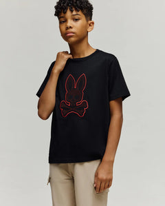 PSYCHO BUNNY CAMISETAS NIÑO NEGRO