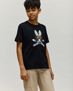 PSYCHO BUNNY CAMISETAS NIÑO NEGRO