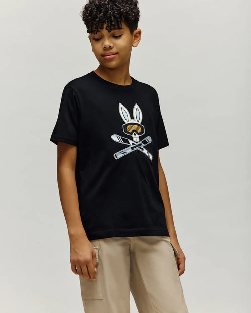 PSYCHO BUNNY CAMISETAS NIÑO NEGRO