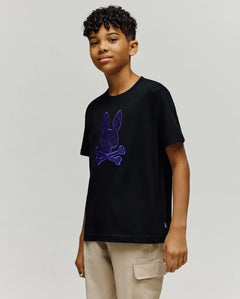 PSYCHO BUNNY CAMISETAS NIÑO NEGRO