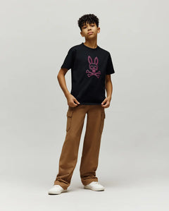 PSYCHO BUNNY CAMISETAS NIÑO NEGRO