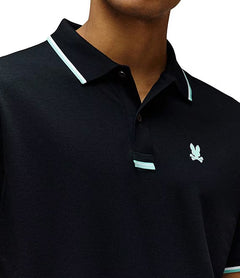 PSYCHO BUNNY CAMISETA TIPO POLO HOMBRE NEGRO