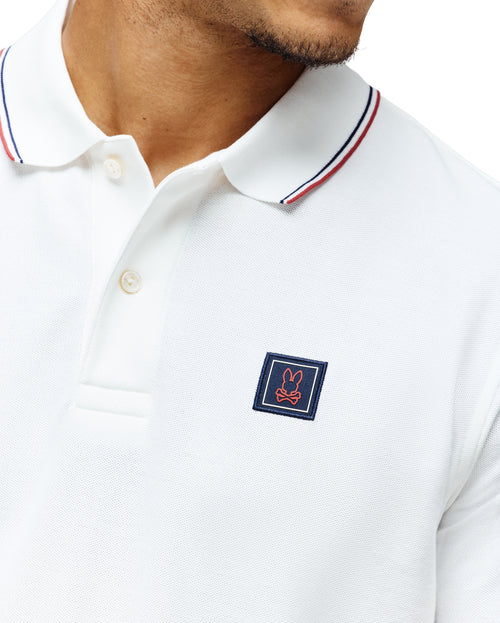 PSYCHO BUNNY CAMISETA TIPO POLO HOMBRE BLANCO