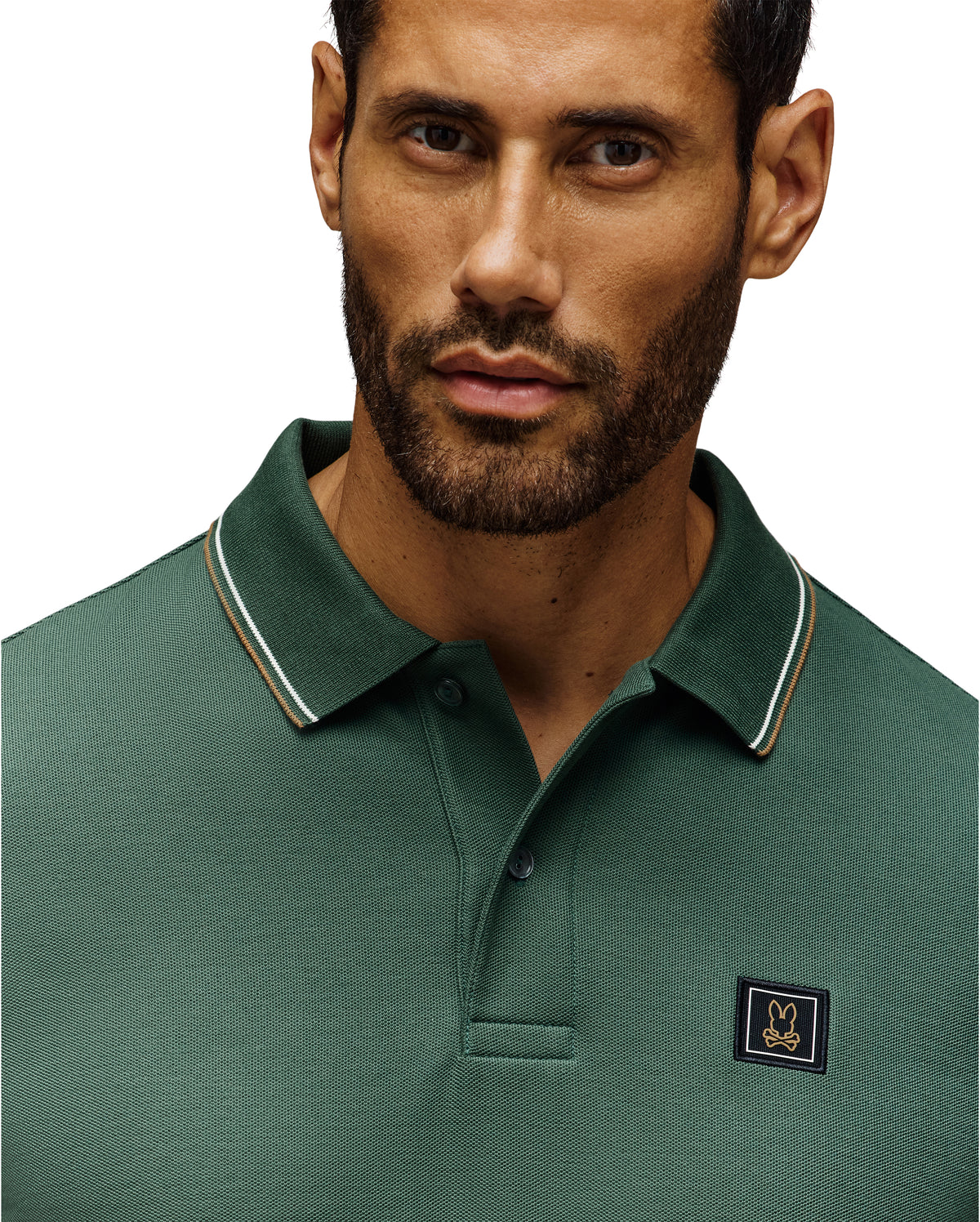 PSYCHO BUNNY CAMISETA TIPO POLO HOMBRE VERDE