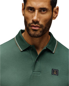 PSYCHO BUNNY CAMISETA TIPO POLO HOMBRE VERDE