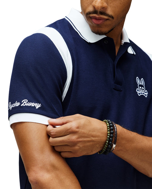 PSYCHO BUNNY CAMISETA TIPO POLO HOMBRE AZUL