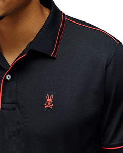 PSYCHO BUNNY CAMISETA TIPO POLO HOMBRE NEGRO