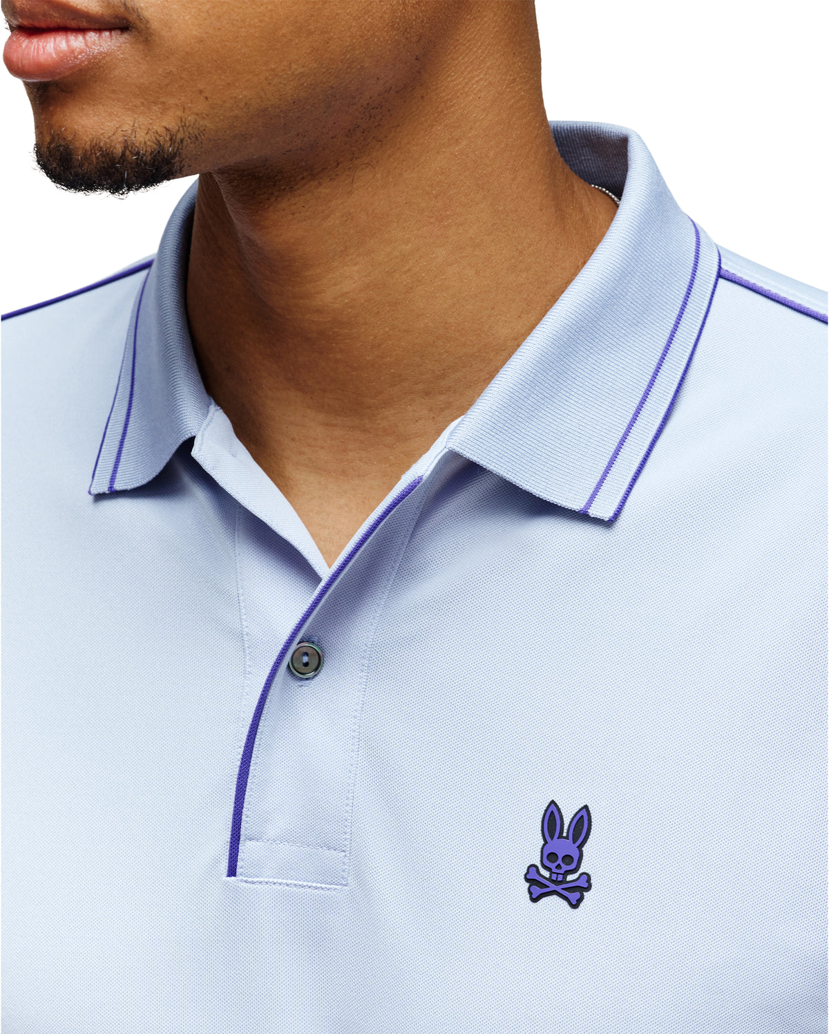 PSYCHO BUNNY CAMISETA TIPO POLO HOMBRE AZUL
