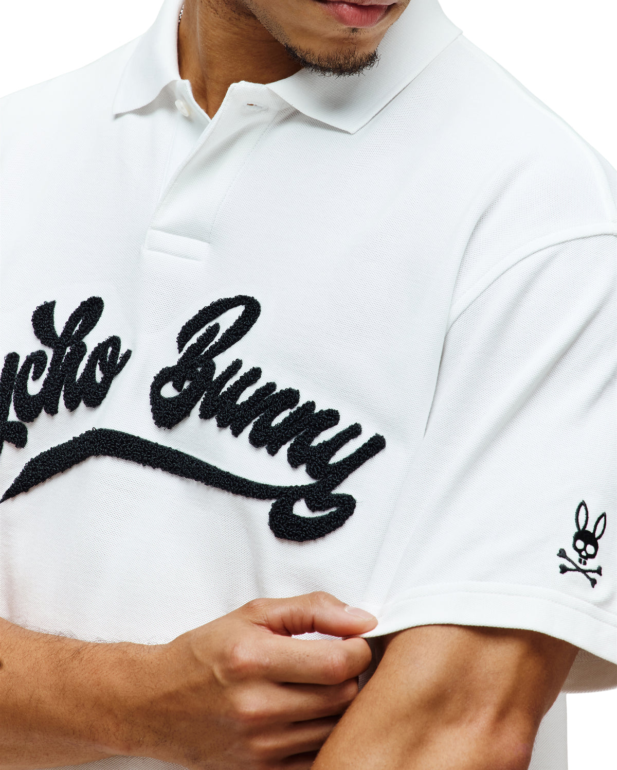 PSYCHO BUNNY CAMISETA TIPO POLO HOMBRE BLANCO