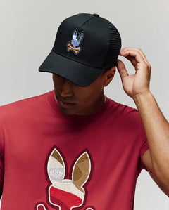 PSYCHO BUNNY GORRA HOMBRE FANTASIA NEGRO