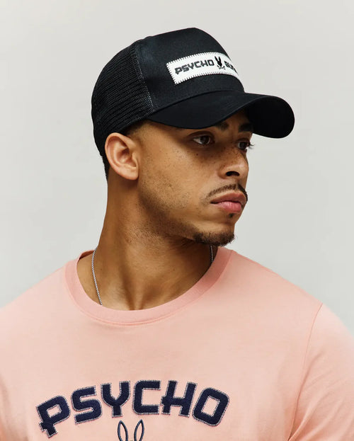 PSYCHO BUNNY GORRAS HOMBRE NEGRO