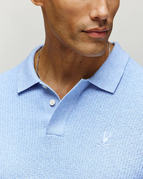 PSYCHO BUNNY CAMISETA TIPO POLO HOMBRE AZUL